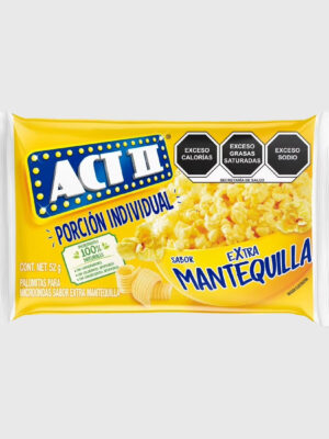 Palomitas Act II extra mantequilla 52 gr 6 exhibidores 14 piezas
