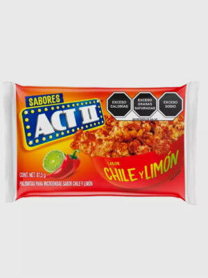 Palomitas Act II chile con limón 15 piezas