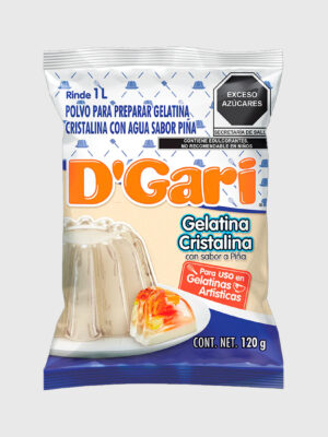 Gelatina DGari Agua Gelatina Cristalina 50/120 g