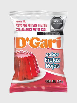 Gelatina DGari Agua Frutos Rojos 50/120 g