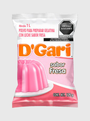 Gelatina DGari Leche Fresa 50/120 g