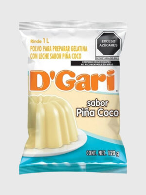 Gelatina DGari Leche Piña Coco 50/120 g