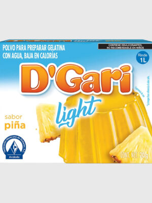 Gelatina Dgari light piña 24/20 g