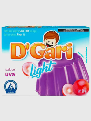 Gelatina Dgari light uva 24/20 g