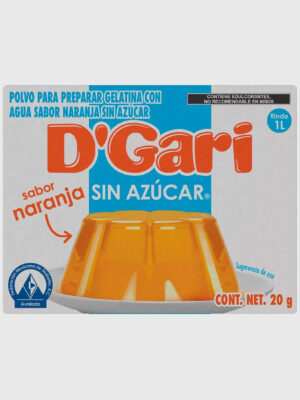 Gelatina Dgari light naranja 24/20 g