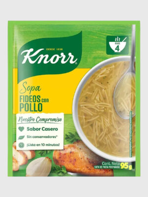Sopa Knorr fideos con pollo 12/95 g