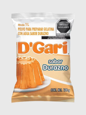 Gelatina DGari Agua Durazno 50/120 g