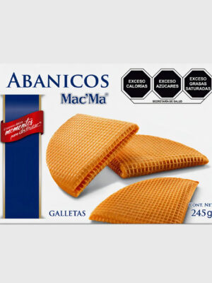 Macma galletas ABANICOS paquete con 245g / 12 paquetes