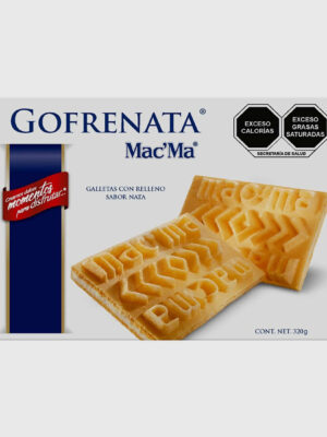 Macma galletas GOFRENATA paquete con 320g / 12 paquetes