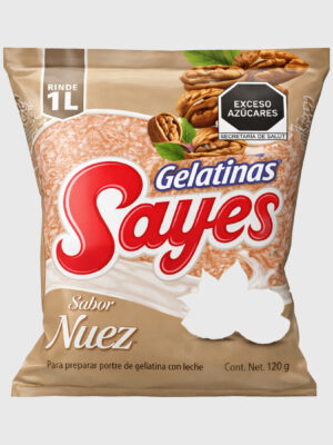 Gelatina sayes leche nuez 50/120 g
