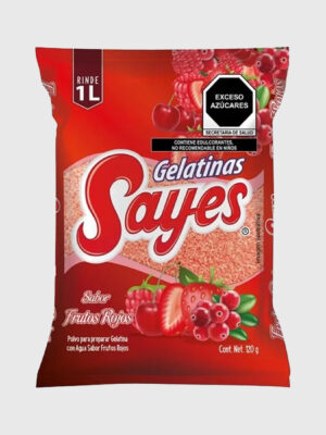 Gelatina Sayes agua frutos rojos 50/120 g