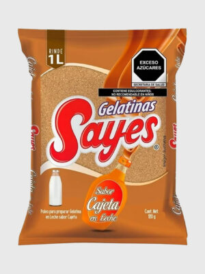 Gelatina Sayes leche cajeta. 50/ 120 g