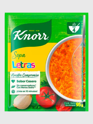 Sopa Knorr letras 12/95 g