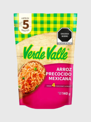 Arroz Verde Valle Precocido Mexicana 140 g