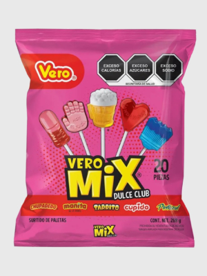 Dulces Vero paletas Mix Dulce Club 24/20/288 g