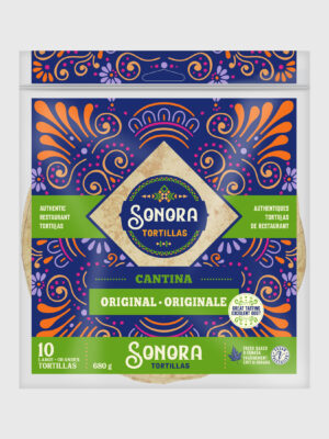 Tortilla Sonora de harina de trigo 10 pulgadas 12/10 piezas